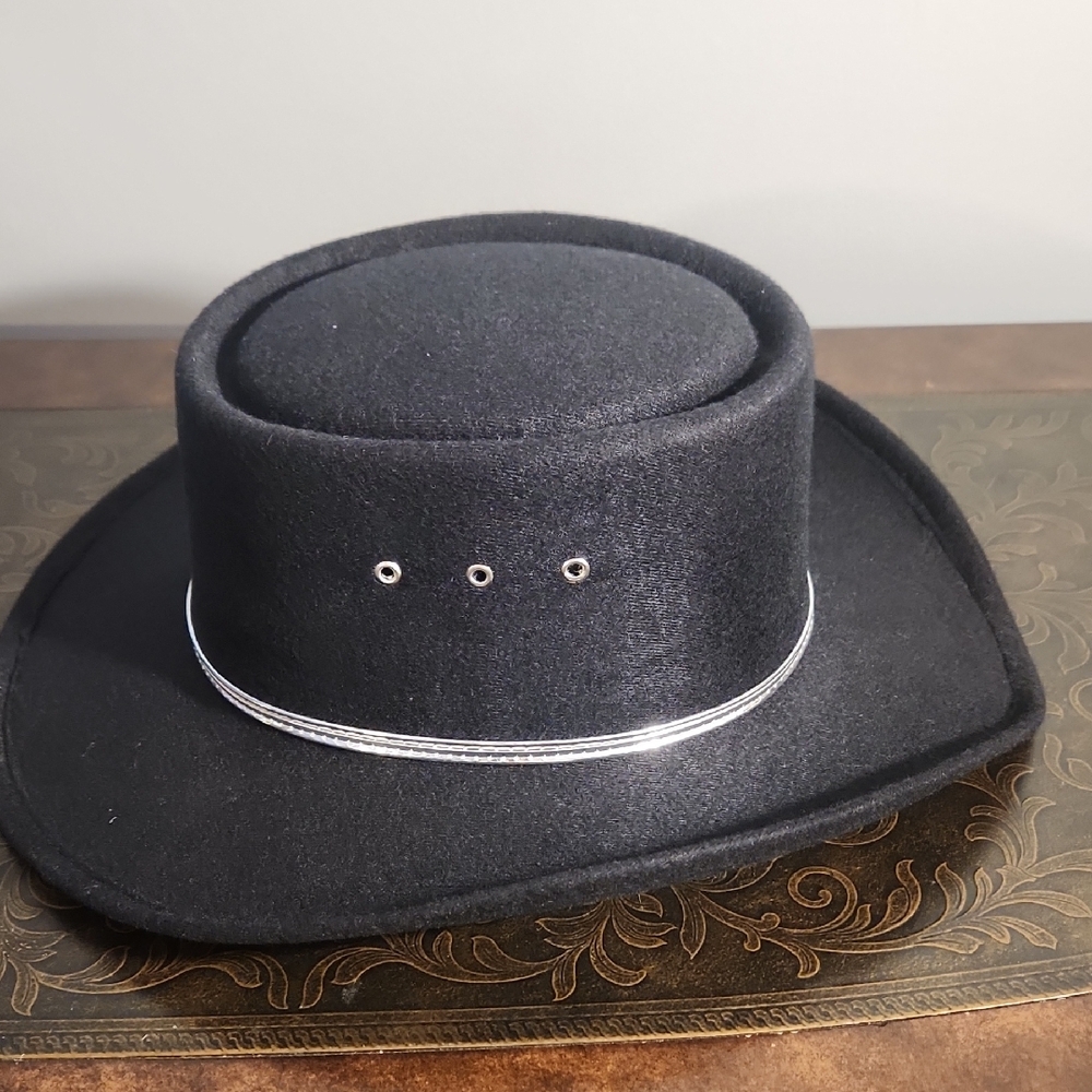 Pigalle Black Cowboy Hat with Silver Band - Picture 8 of 9